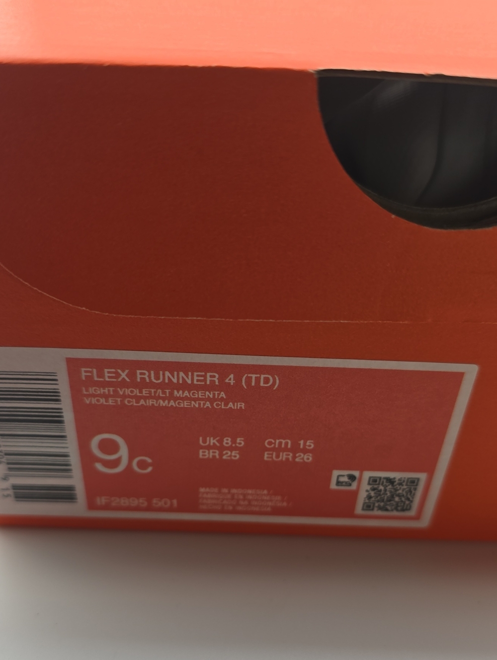 Nike Flex Runner 4GS Light Violet/LT Magenta Size 9C - Picture 14 of 14